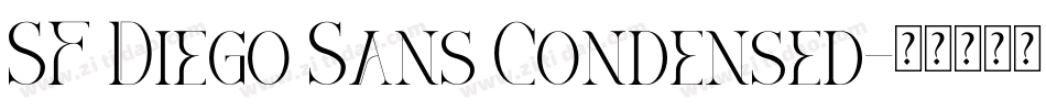 SF Diego Sans Condensed字体转换